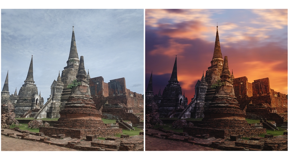 ไดคัท & Photoshop - ไดคัท / รีทัช / แต่งภาพขาวดำเป็นภาพสี / เปลี่ยนพื่นหลัง / รีทัชหน้าเนียน - 6