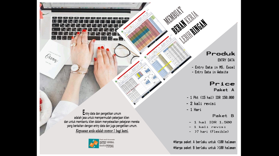 Kerja Data Entry / Kerja Online Input Data Pekerjaan Menguntungkan