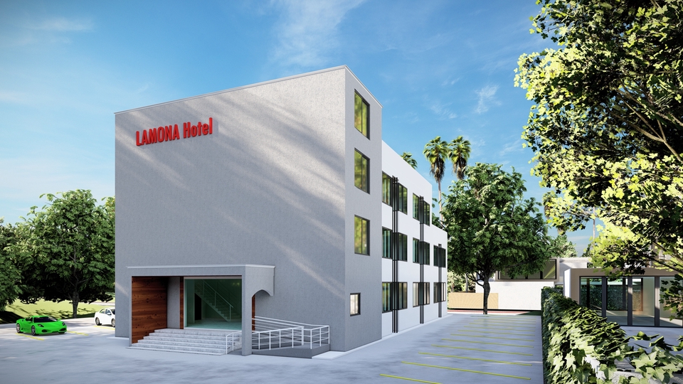 เขียนแบบโรงแรม ออกแบบโครงสร้างอาคาร พาณิชย์ ราคาเขียนแบบ