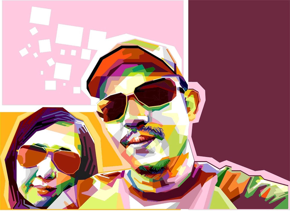 Gambar dan Ilustrasi - Mendesain Foto Menjadi WPAP Dalam Waktu 24 Jam. WPAP Cocok Buat Hadiah - 3