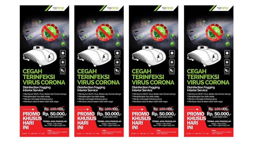 Jasa desain banner instagram untuk cegah virus corona dengan desain unik dan menarik