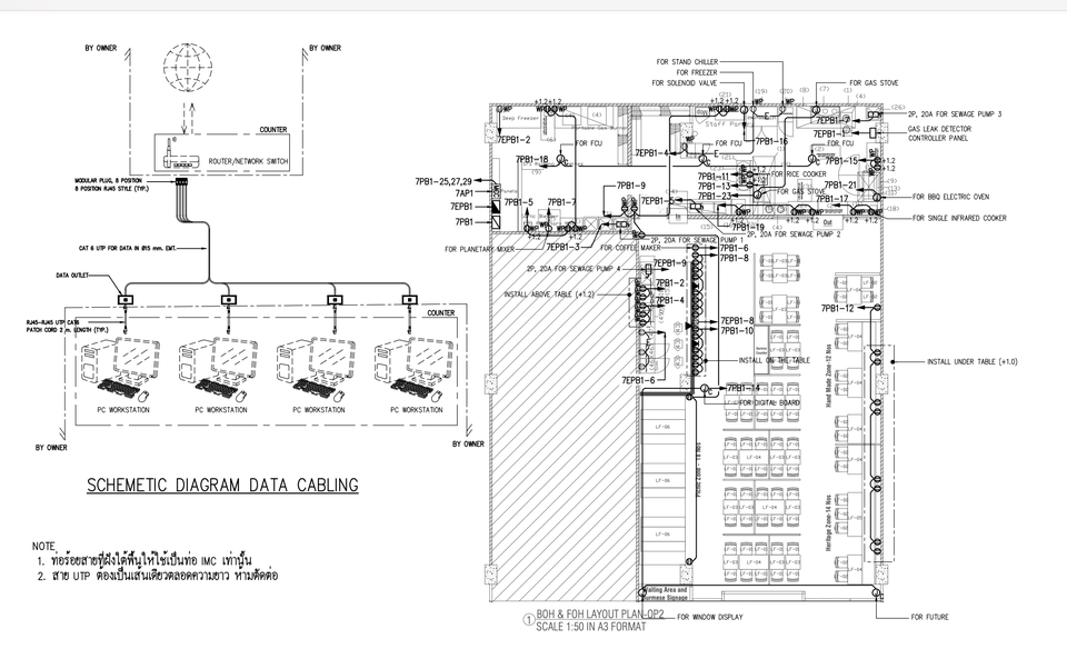 เขียนแบบวิศวกรรมและออกแบบโครงสร้าง - รับออกแบบและคำนวณงานระบบไฟฟ้าและไฟฟ้าสื่อสารประเภท อาคารสำนักงาน, โรงแรม, โรงอาหาร, ร้านอาหาร - 4