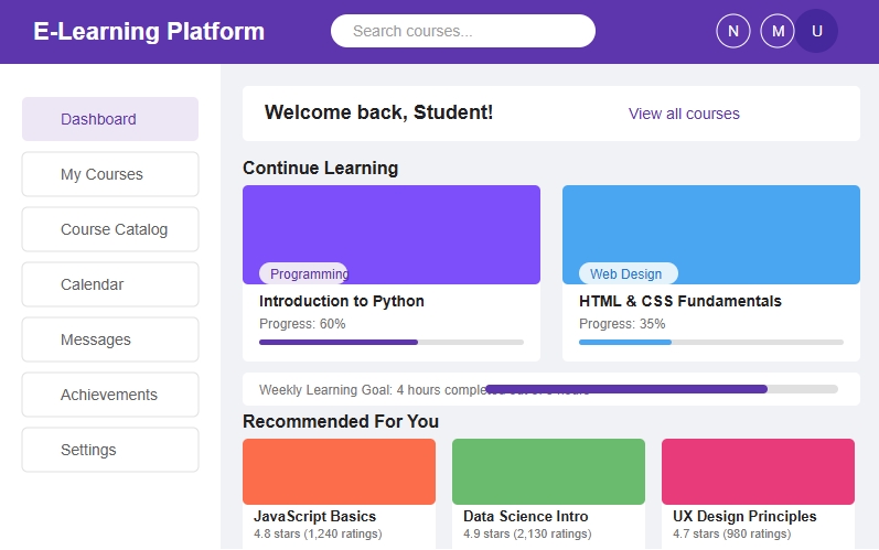 รับทำเว็บไซต์ E-learning Platform สร้างเว็บไซต์ e-learning รับทําเว็บ e-commerce