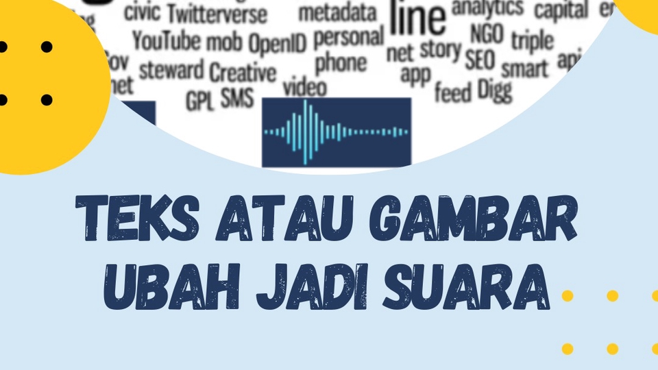 Mengubah teks atau image jadi suara atau Audio