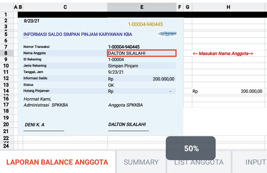 Jasa Pembuatan Laporan Keuangan, Penyusunan Laporan Keuangan, Konsultan Keuangan Terbaik, Laporan Balance Anggota - Dalton Silahi, Konsultan Keuangan, Freelance Accounting, Konsultan Keuangan Perusahaan, Jasa Akuntansi, Konsultan Keuangan Pribadi