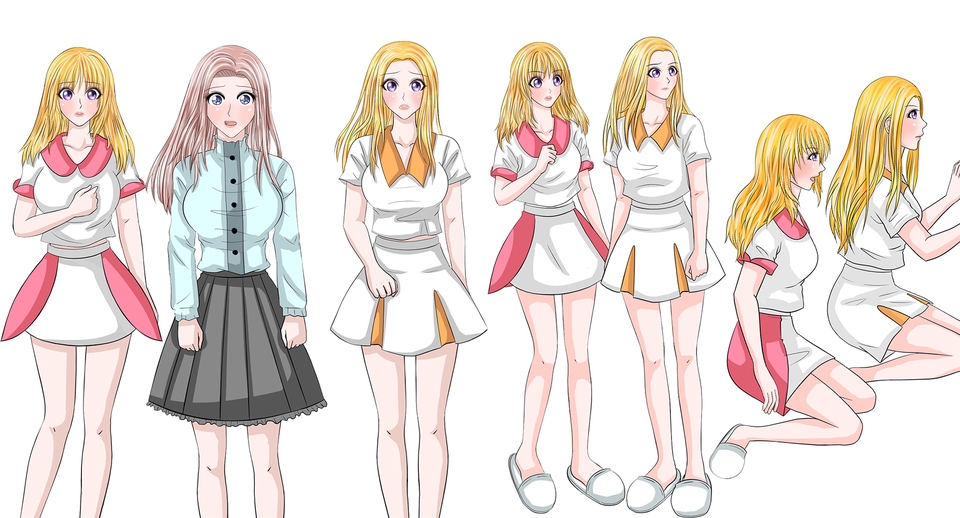 ออกแบบ Character & Mascot - ออกแบบตัวละคร/วาดภาพภาพประกอบ/ปกนิยาย สไตล์อนิเมะ - 12