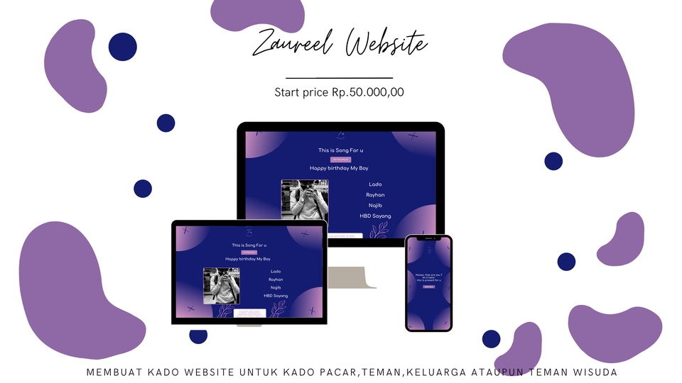Web Development -  Kado Website untuk Pacar, Wisuda, Ulang Tahun, Kelarga - 5