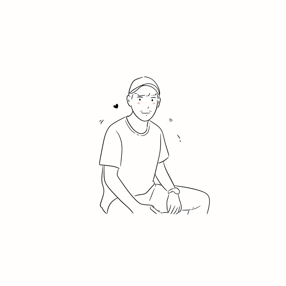 วาดภาพเหมือน Portrait - รับวาดภาพมินิมอล สไตล์ลายเส้น - 27
