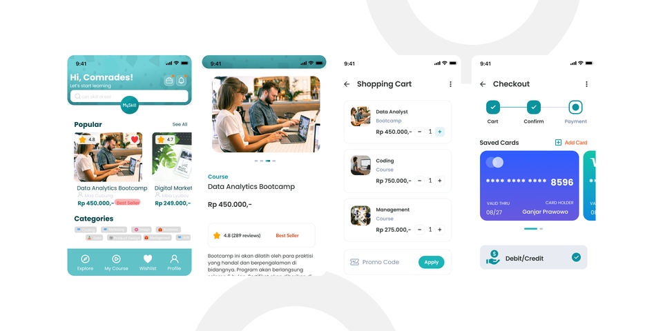 UI & UX Design - UI/UX Design untuk Aplikasi, Landing Page, dan tampilan kanal digital lainnya - 4