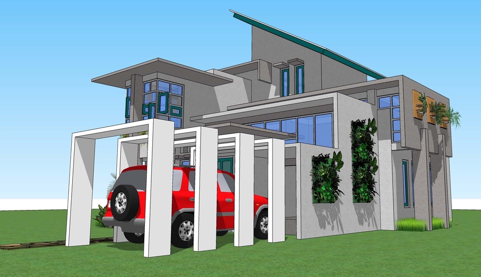 CAD Drawing - DESAIN DAN PENGGAMBARAN RUMAH / BANGUNAN - 3