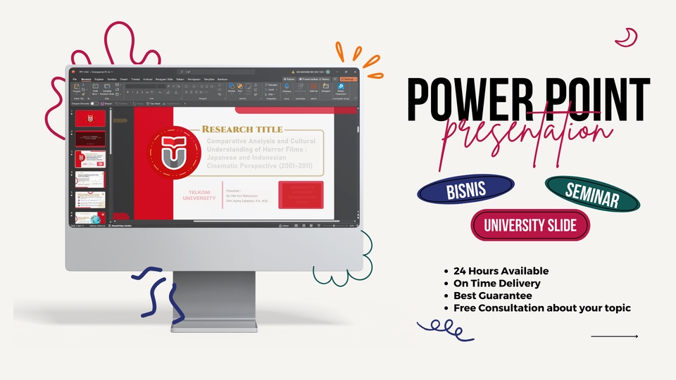 Presentasi - Powerpoint Presentation Design / Tugas Kuliah / Tesis / Skripsi / Company Profil / Tugas Sekolah - 2