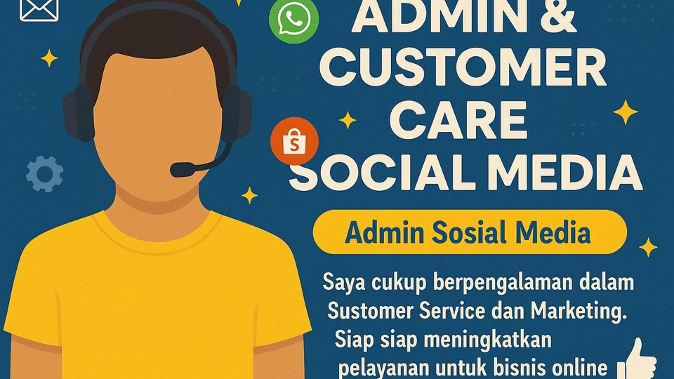 Jasa Admin Online Shop Shopee, Tokopedia, Lazada dan Lainnya - ADMIN & CUSTOMER CARE WEBSITE/MARKETPLACE/SHOPEE/TOKOPEDIA/WHATSAPP/INSTAGRAM