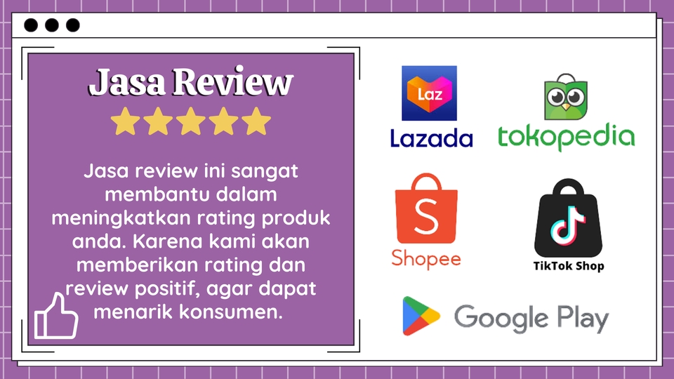 Memberi Review - Review Bintang 5 || Shopee, Lazada, Tokopedia, Play Store dan Olshop lainnya - 2