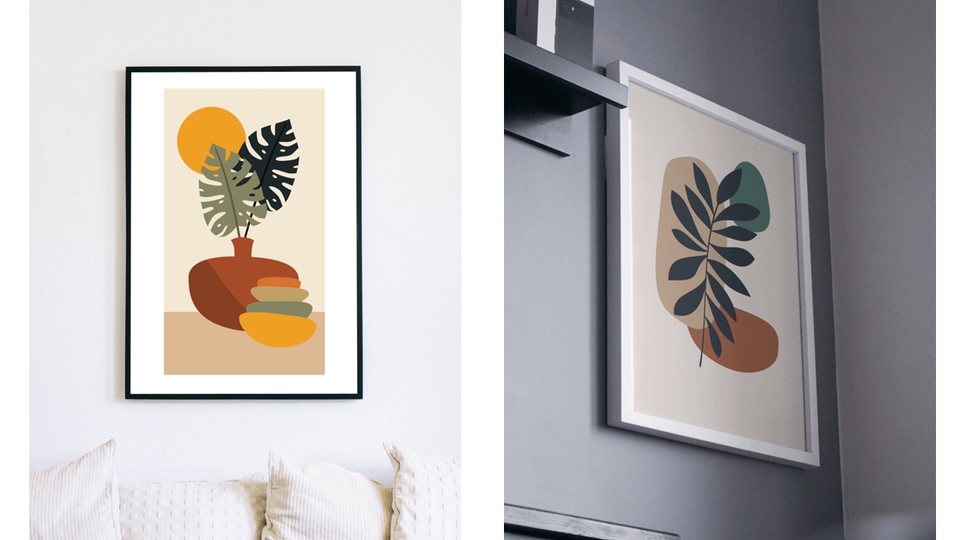 Banner Online - Desain Poster Wall art dengan Boho Style - 4