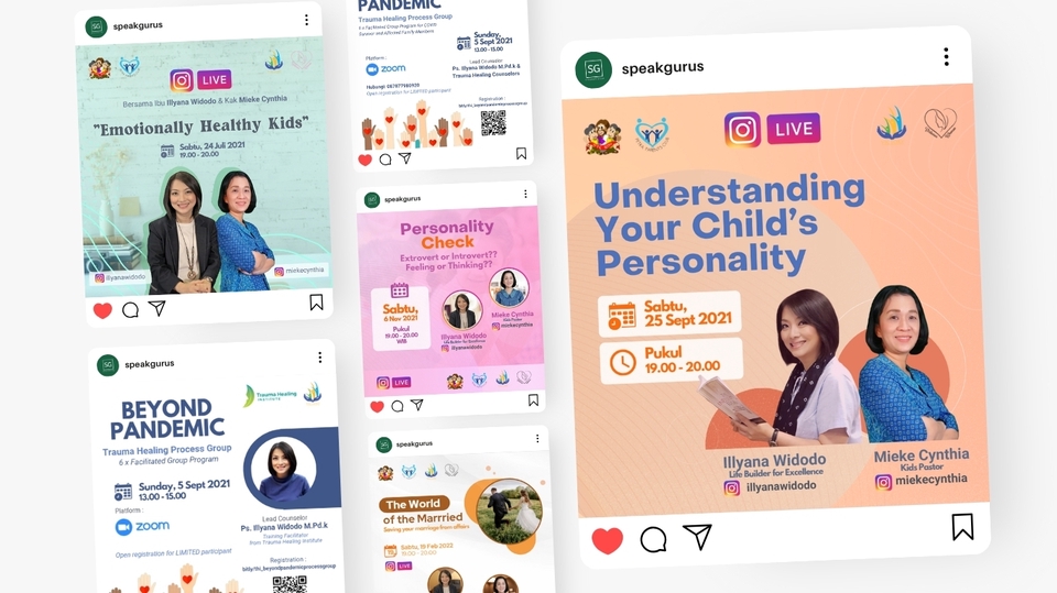 Jasa Desain Banner Instagram - Emosional Sehat Untuk Anak: Banner Instagram untuk promosi jasa desain banner instagram dengan tema emosional sehat untuk anak.