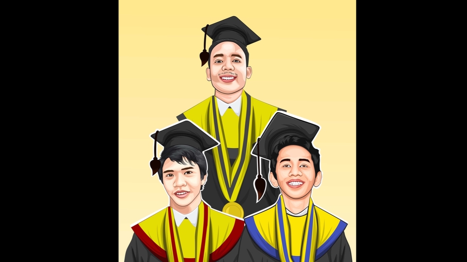 Gambar Potret - Vector Potrait Digital. Jadi 1 Hari - 3