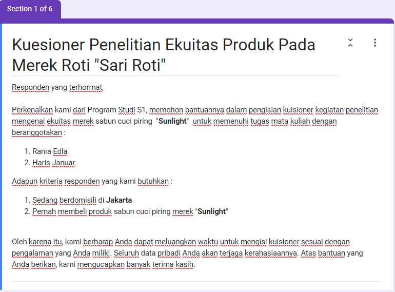 Entri Data - Jasa Pembuatan Kuesioner dengan Google Form - 2