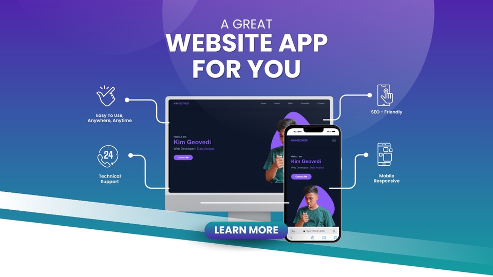 Jasa pembuatan website profesional dengan desain website modern dan responsive.
