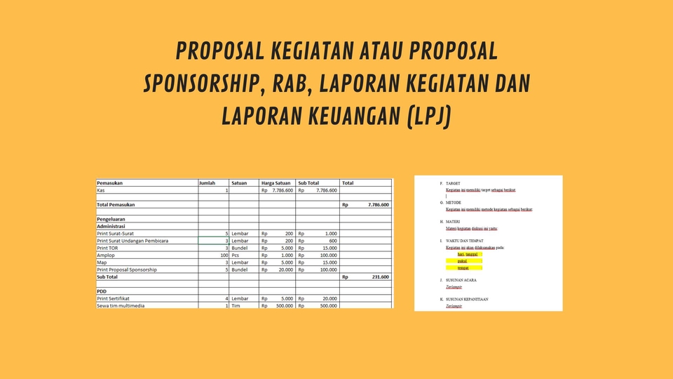 Akuntansi dan Keuangan - Pembuatan Proposal dan Laporan Keuangan (RAB) - 2