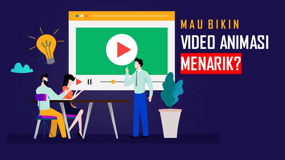 Jasa desain powerpoint presentasi menarik dengan tema video animasi untuk meningkatkan branding.