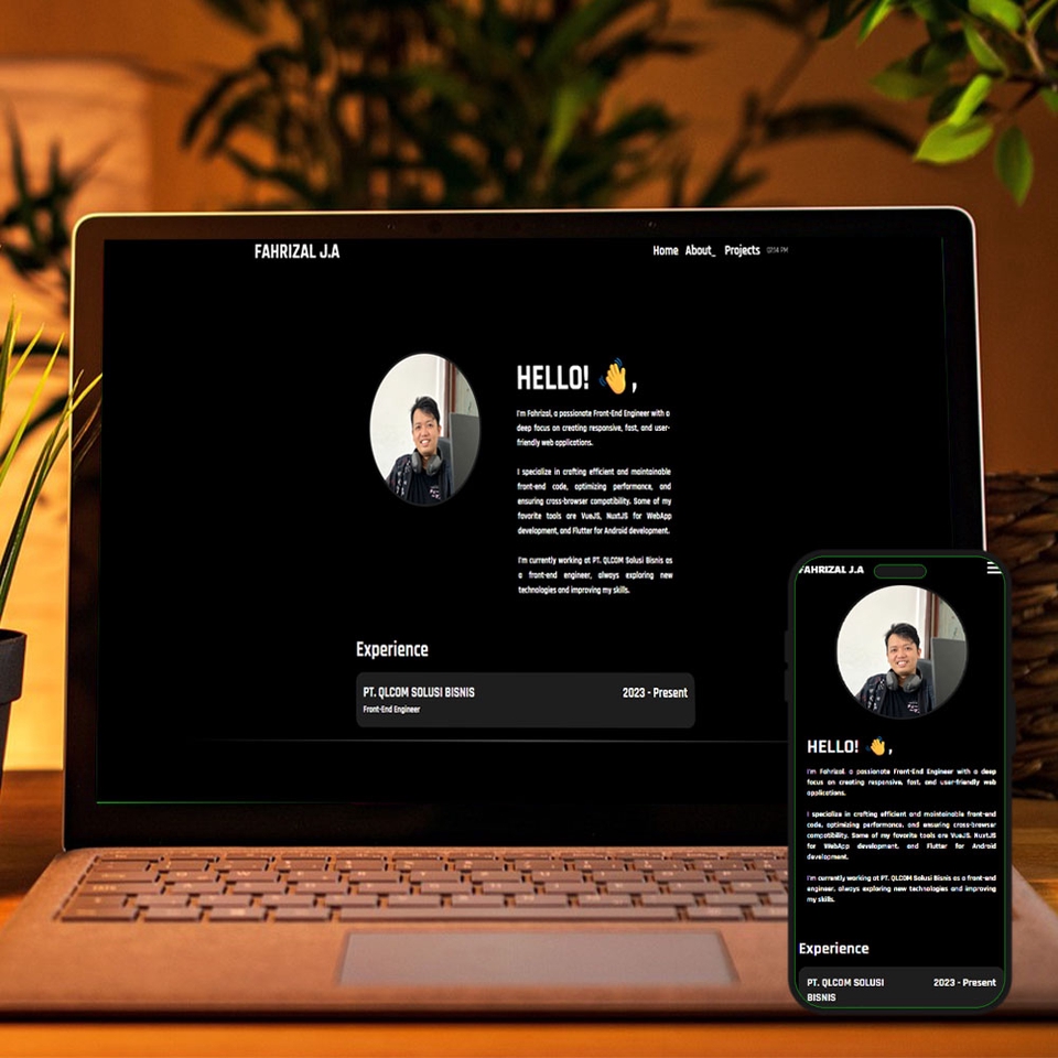 Jasa Pembuatan Website Profesional Portofolio Fahr Rizal JA: Web Developer