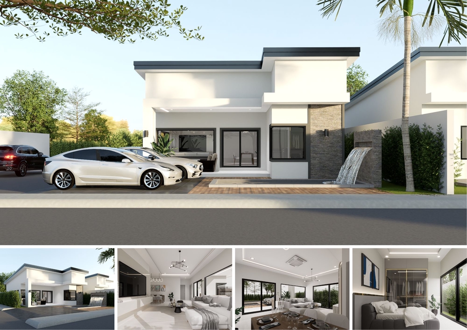 3D Perspective - รับออกงานภายนอกและภายในทุกประเภท บ้าน อาคาร คอนโด และอื่นๆทุกประเภท (Exterior&Interior) - 2