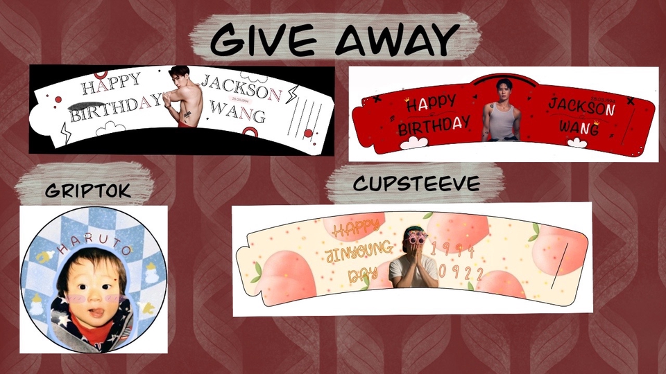 ทำ Giveaway - รับออกแบบ Giveaway ( griptok, postcard, cupsleeve) - 1