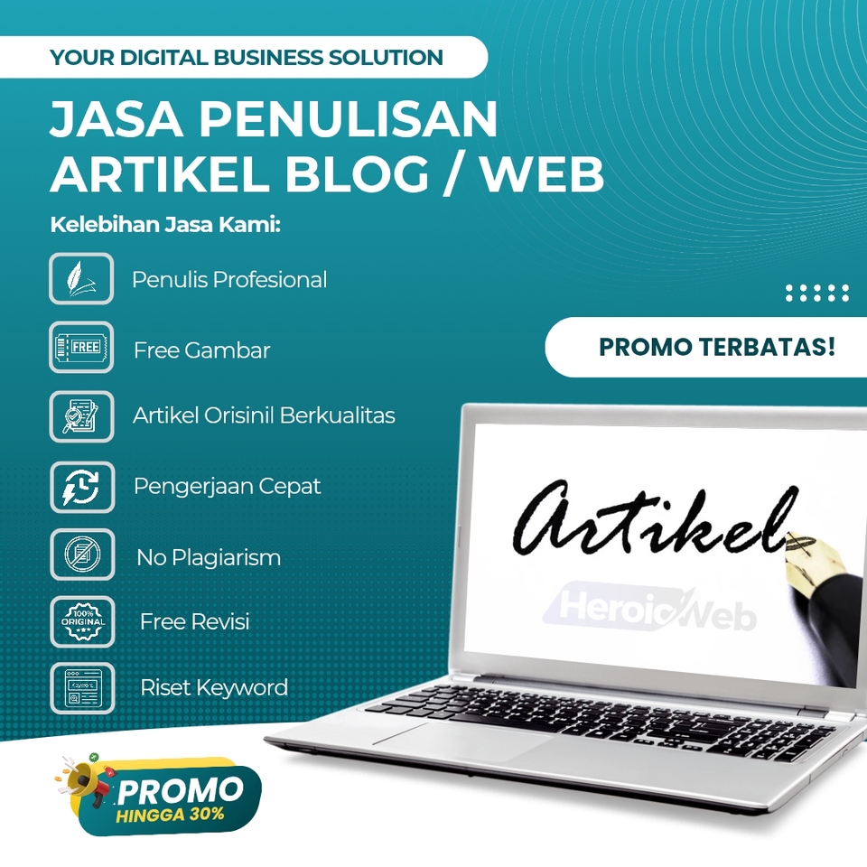 Jasa Penulisan Artikel Blog Web Profesional Harga Murah Indonesia