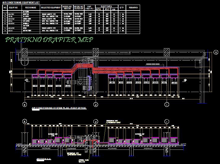 CAD Drawing - Design AC HVAC, AC AHU & Ducting - 5