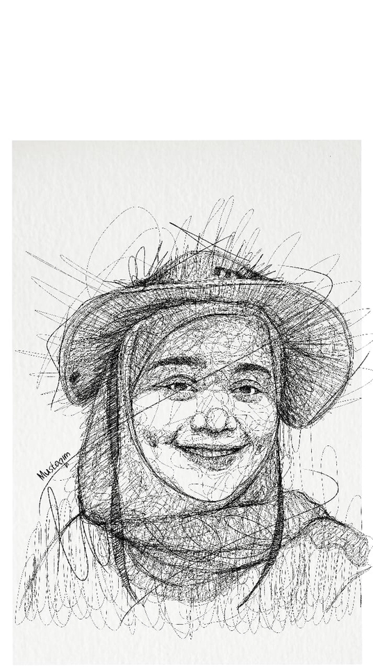 Gambar Potret - Desain Sketsa Gambar Wajah dari Foto Kamu - 5