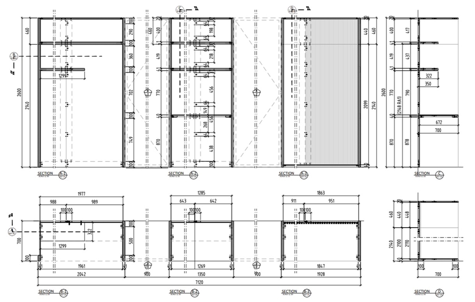 CAD Drawing - Shop Drawing 2D Furniture - 5