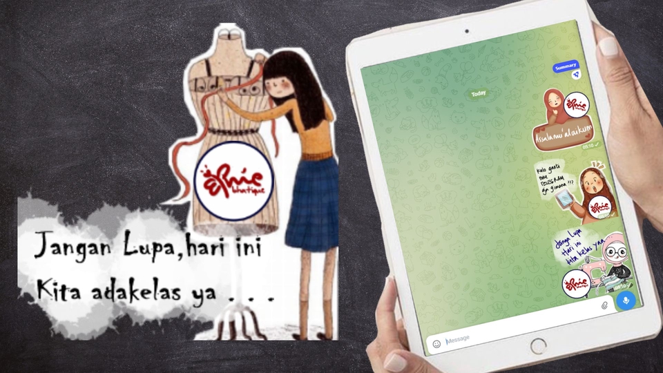 Stiker LINE - BRANDING STICKER UNTUK whatsapp, telegram,instagram,line - 8