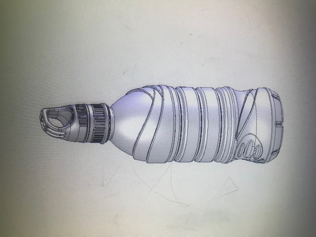 รับปั้นโมเดล 3d ขวดน้ำพลาสติก สำหรับออกแบบสินค้า 3 มิติ