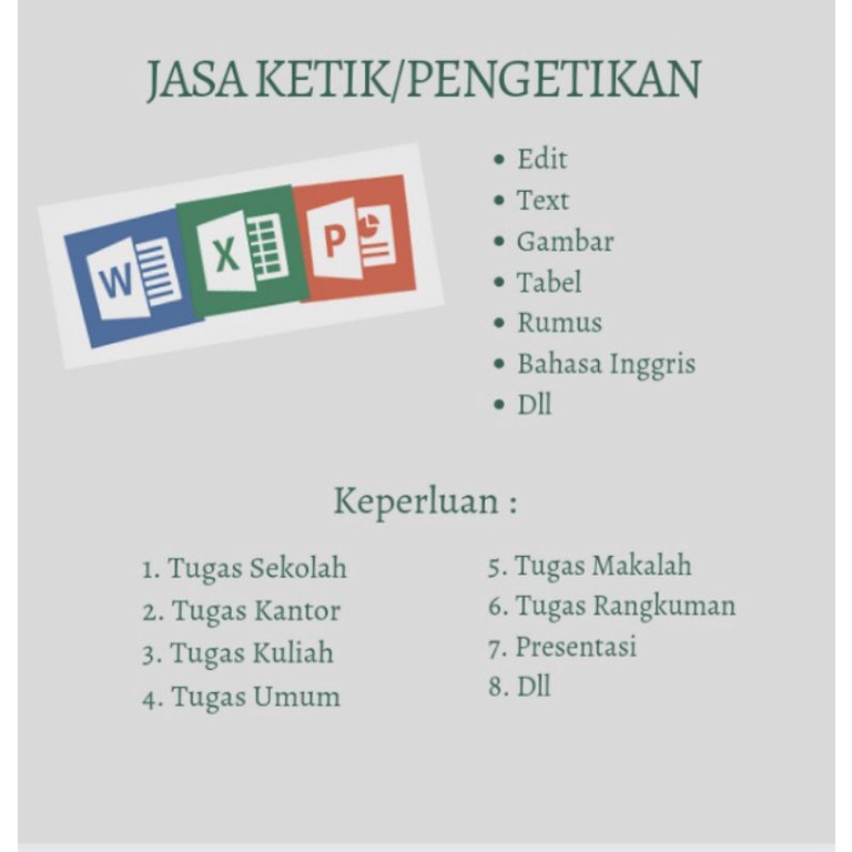 Jasa pengetikan online, pengetikan tugas sekolah, ketik makalah, jasa pengetikan dokumen, pengetikan proposal, harga jasa pengetikan, jasa ketik