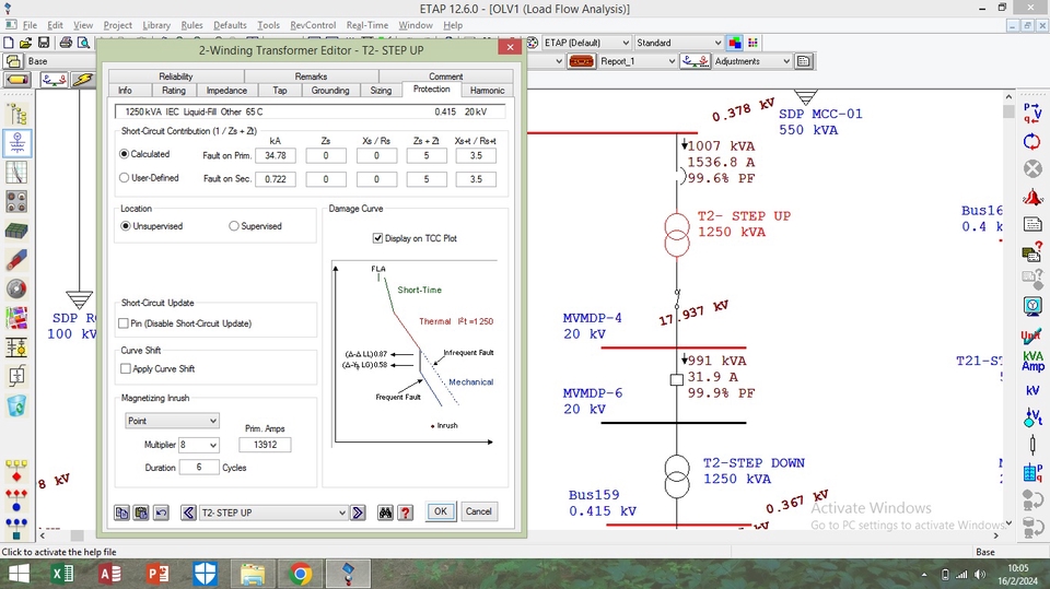 Jasa Lainnya - JASA BUAT GAMBAT ANALISA LISTRIK di ETAP (Electric Transient and Analysis Program) - 8