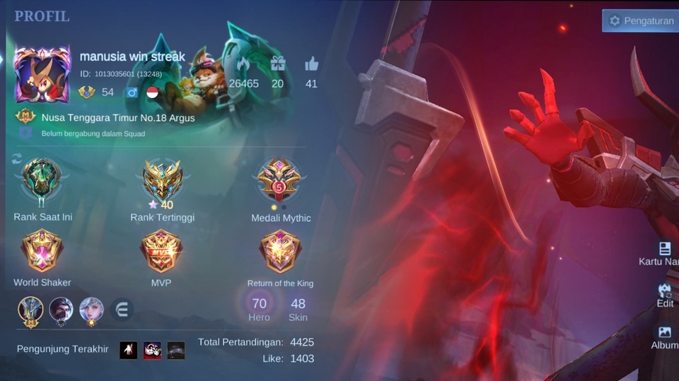 Jasa Joki dan Partner Games Online - Joki mobile legend 