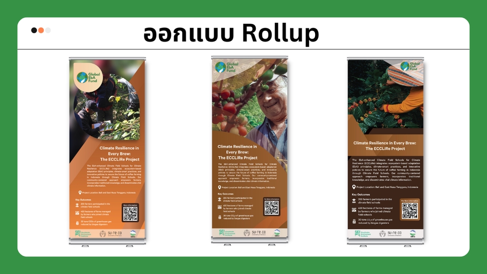 สื่อสิ่งพิมพ์และนามบัตร - ออกแบบสื่อสิ่งพิมพ์ โรลอัพ/ แบนเนอร์ / โบชัวร์ - 6