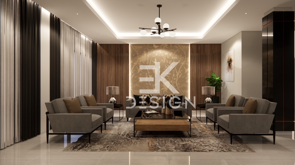 Desain Interior 3D Rendering