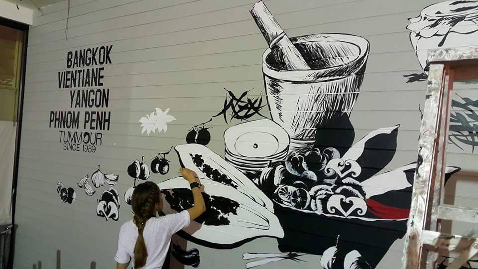 ออกแบบตกแต่งภายในและภายนอก - รับวาดภาพเพ้นท์ผนังเพื่อการตกแต่ง (Wall Painting) - 9