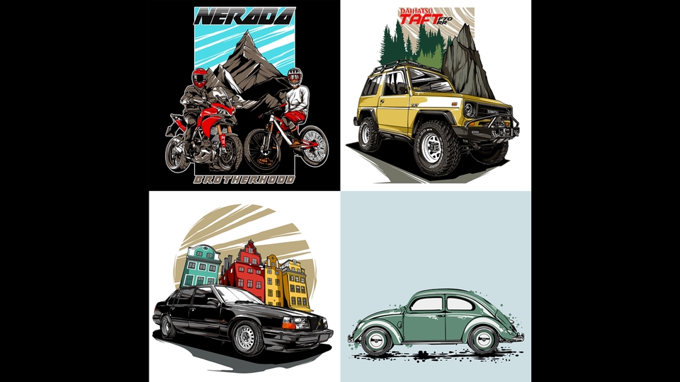 Gambar dan Ilustrasi - DESAIN ILUSTRASI MOTOR DAN MOBIL - 1