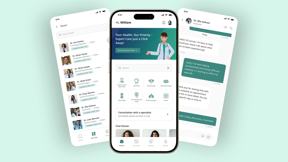 Desain UI UX Mobile App dengan tampilan modern dan profesional, dilengkapi dengan fitur lengkap dan ramah pengguna.