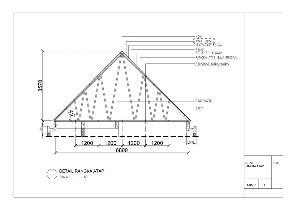 CAD Drawing - Jasa Gambar Kerja (Shop Drawing) - IMB  - 5