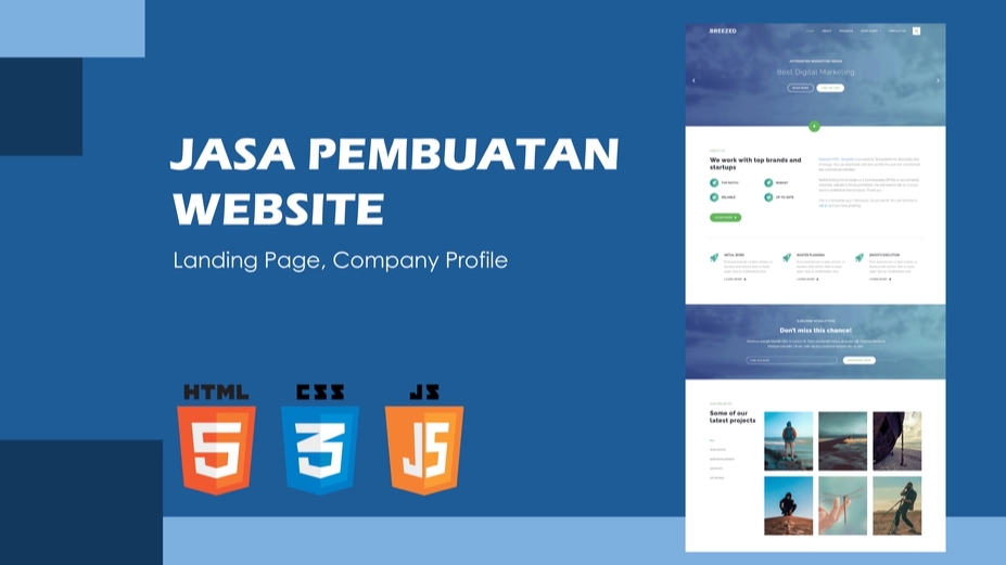 Web Development - Jasa Pembuatan Website Landing Page / Company Profile / Portofolio from One Page or More - 1