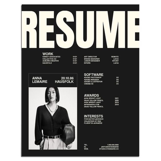 Portfolio & Resume - resume design by designer - 3