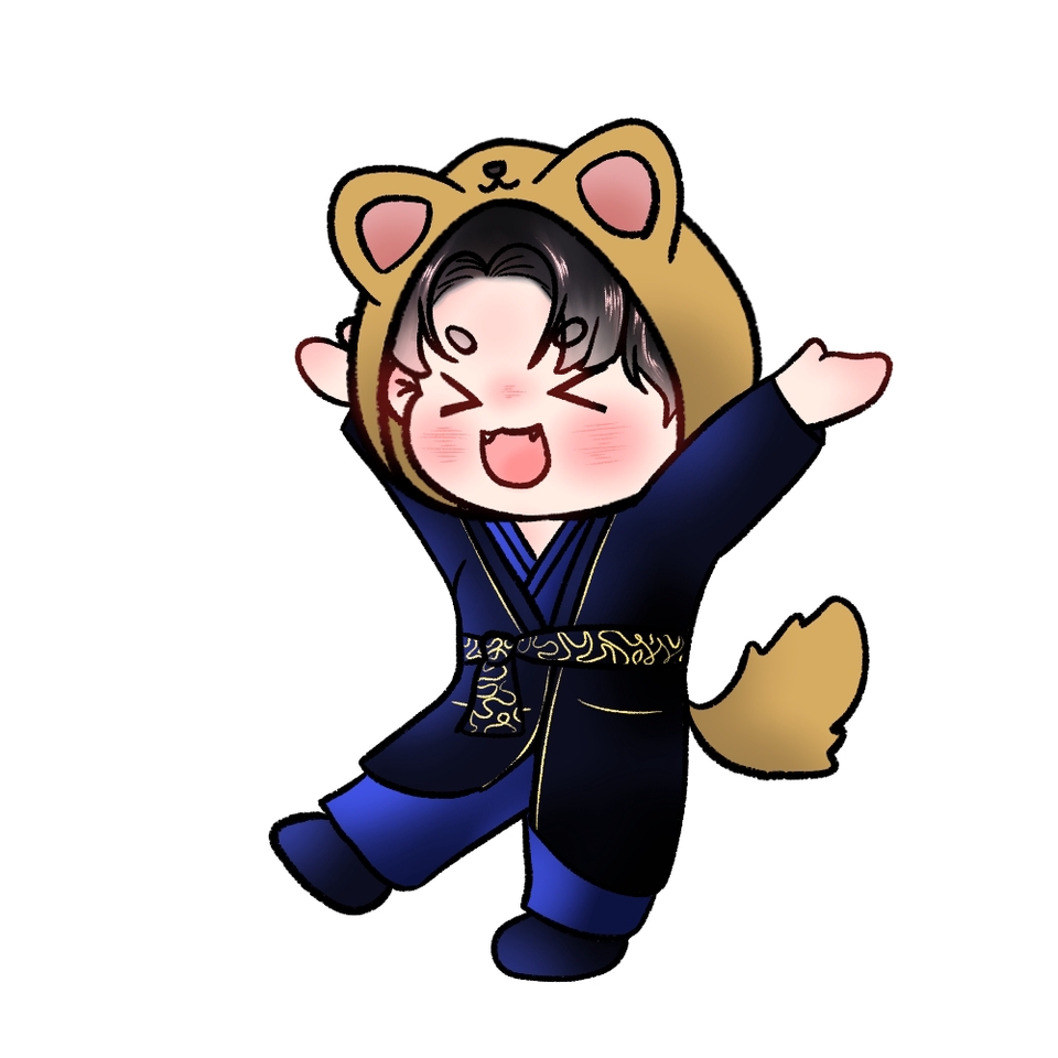 Jasa desain karakter kartun imut bertema hewan, desain karakter game, maskot lucu.  Desain karakter VTuber.
