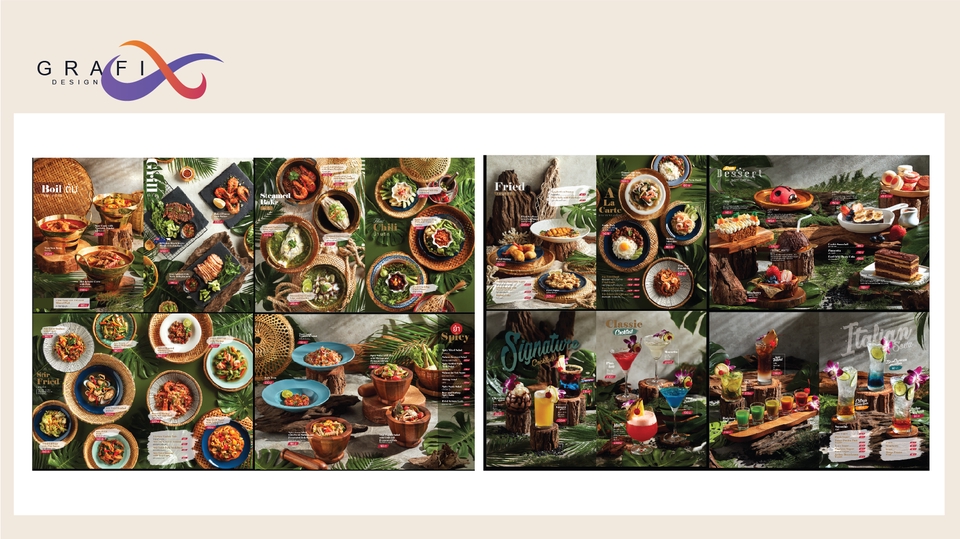 สื่อสิ่งพิมพ์และนามบัตร - menu design - 15