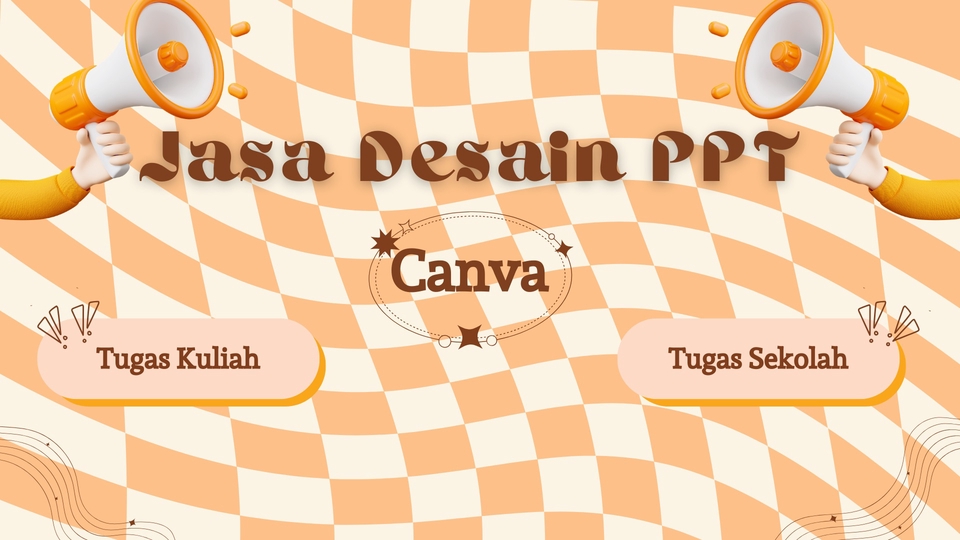 Jasa desain PowerPoint presentasi profesional untuk tugas kuliah dan sekolah, siap membantu pembuatan slide presentasi dengan harga terjangkau.