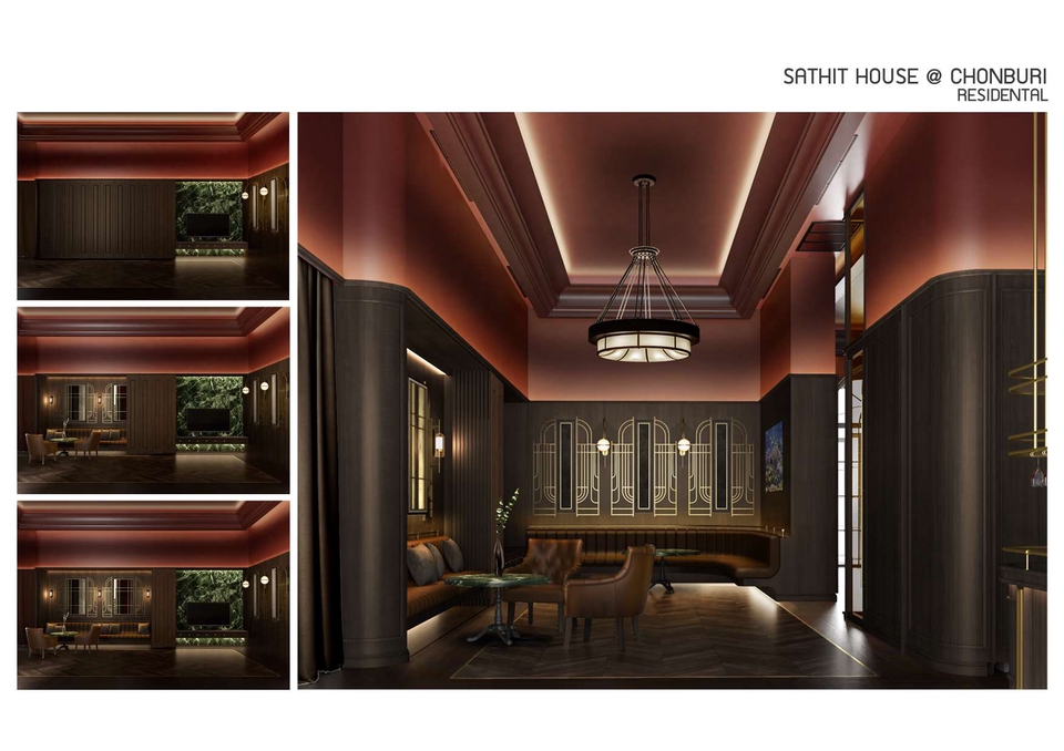 รับออกแบบตกแต่งภายในบ้านหรู สไตล์โมเดิร์น