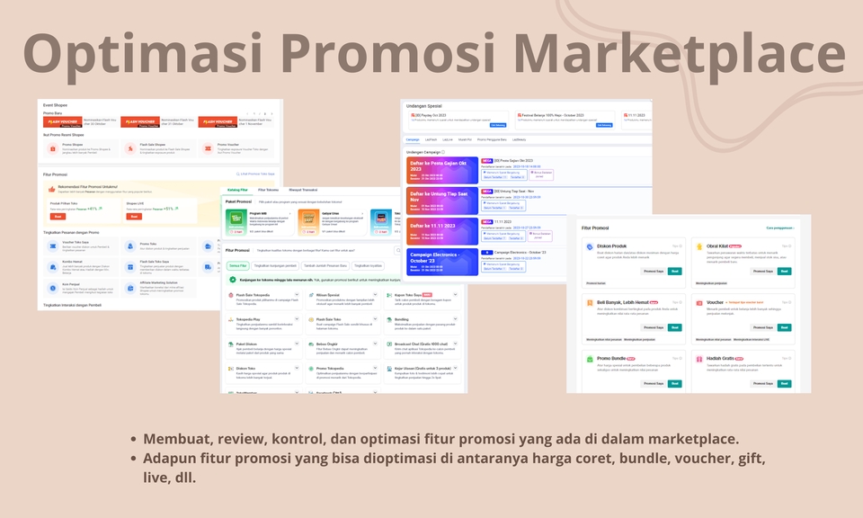 Digital Marketing - Analisa Optimasi Marketplace dalam Omset Strategi & Pemasaran di Shopee, Tiktok, Lazada, Tokopedia - 2