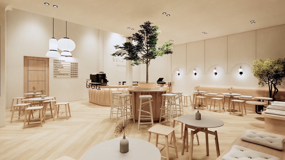 ออกแบบตกแต่งภายในและภายนอก - รับออกแบบ ร้านอาหาร/ร้านค้า Cafe บูธสินค้า ออกแบบ3D พร้อมให้คำปรึกษา - 1